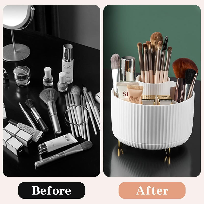 360 Rotating Makeup Brush Holder